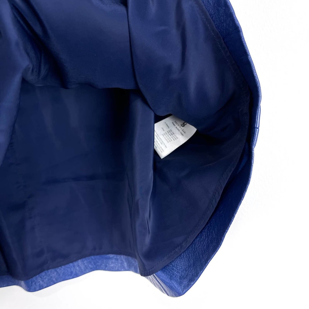 SACHIN + BABI Esmeralda Leather Mini Skirt Blue 6 - Picture 6 of 7